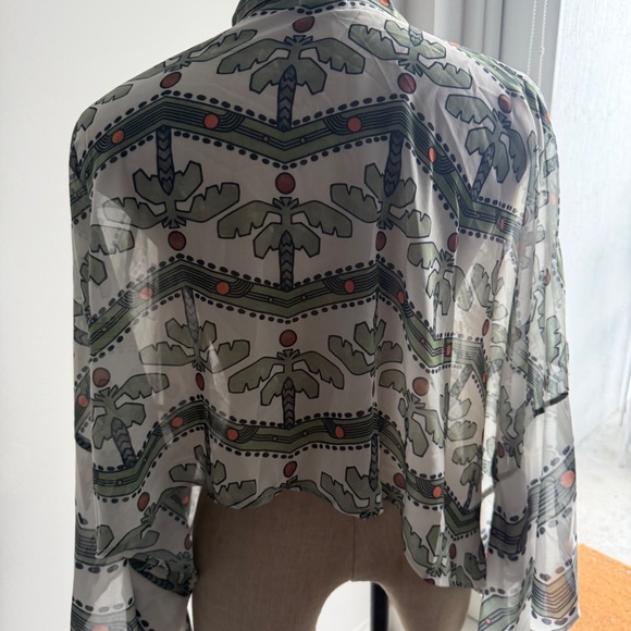 Pilcro Tie Front Blouse One Size - Picture 7 of 7